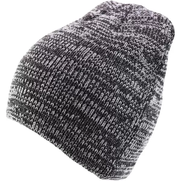 imageTrendy Apparel Shop Thick Acrylic Knit Marled Short BeanieGrey Charcoal