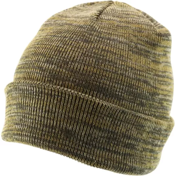 imageTrendy Apparel Shop Thick Acrylic Marled Long BeanieOlive Khaki Light Khaki