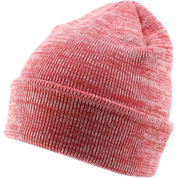 imageTrendy Apparel Shop Thick Acrylic Marled Long BeaniePink Grey Light Pink