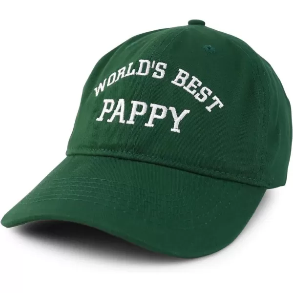 imageTrendy Apparel Shop Worlds Best Pappy Embroidered Low Profile Soft Cotton Baseball CapHunter