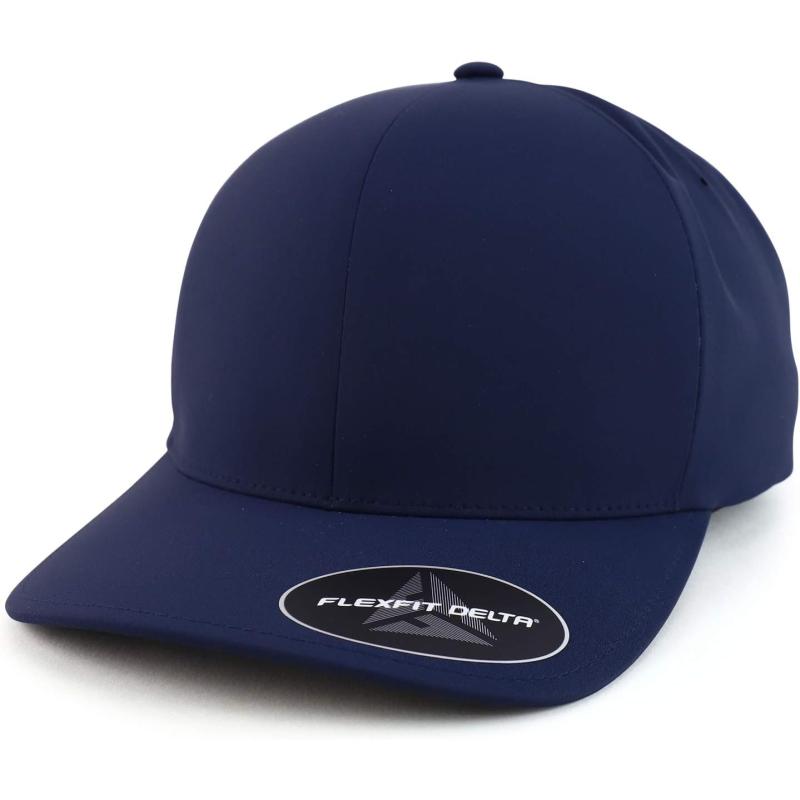 imageTrendy Apparel Shop Sweat Free Stain Block Fitted Baseball CapNavy