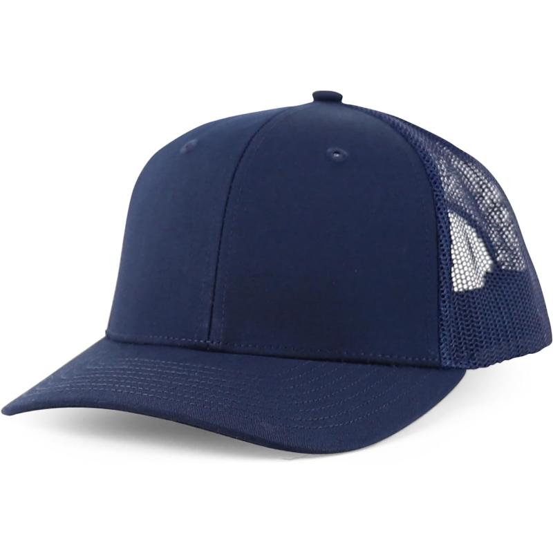 imageTrendy Apparel Shop Youth Size Kids Structured 6 Panel Mesh Back Baeball CapNavy