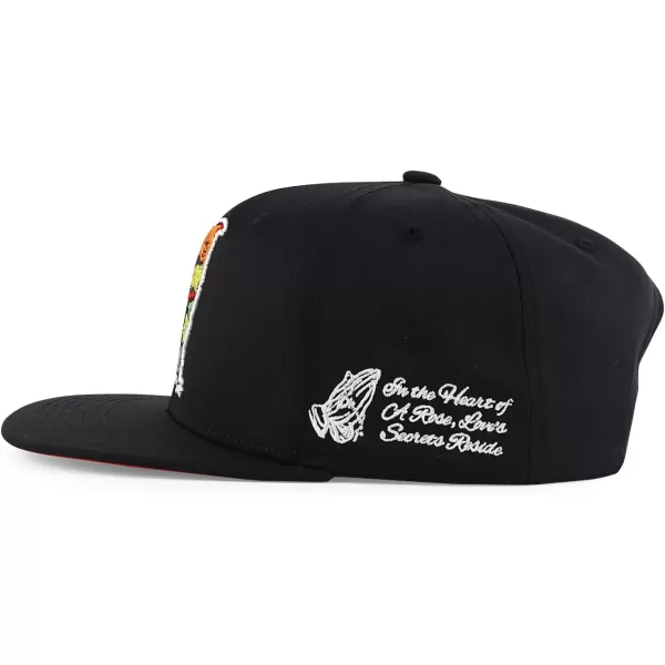 imageTrendy Apparel Shop 3D Rooster Embroidered Flat Bill Snapback CapBlack Black