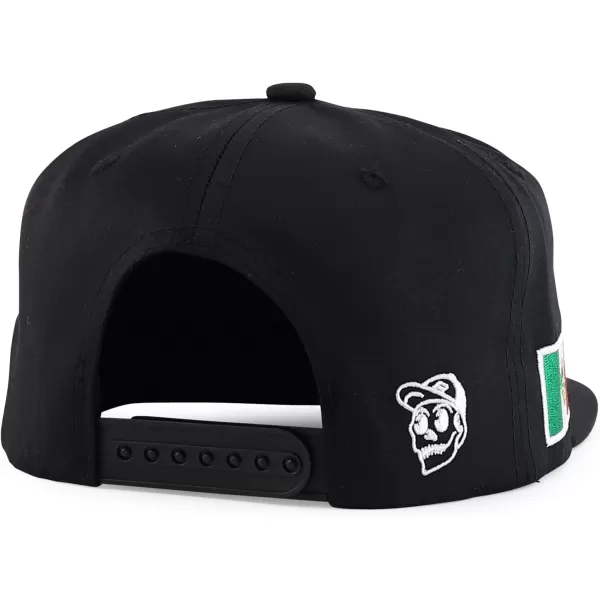 imageTrendy Apparel Shop 3D Rooster Embroidered Flat Bill Snapback CapBlack Black
