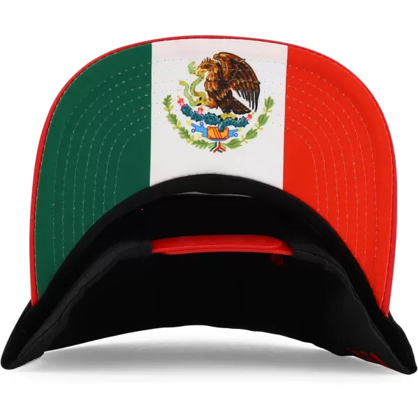 imageTrendy Apparel Shop 3D Rooster Embroidered Flat Bill Snapback CapBlack Red