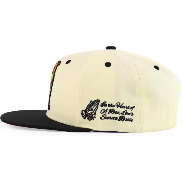 imageTrendy Apparel Shop 3D Rooster Embroidered Flat Bill Snapback CapStone Black