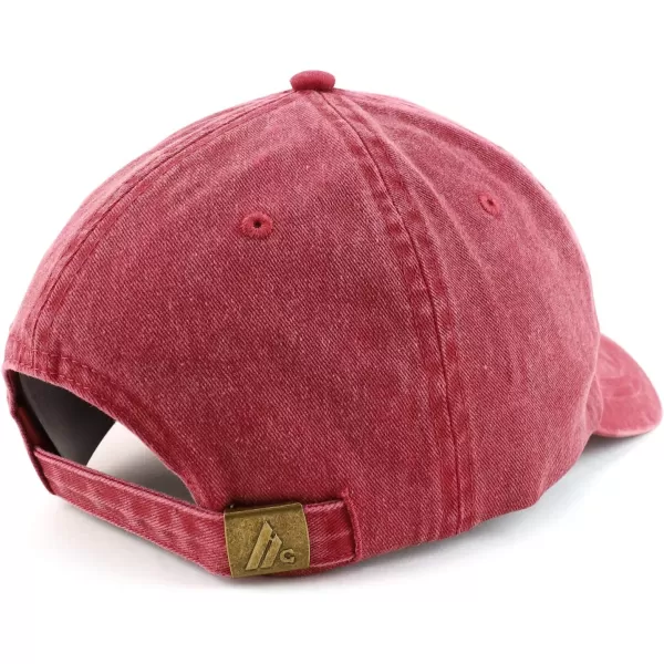 imageTrendy Apparel Shop Best Pop Pop Ever Embroidered Soft Fit Washed Cotton Baseball CapBurgundy