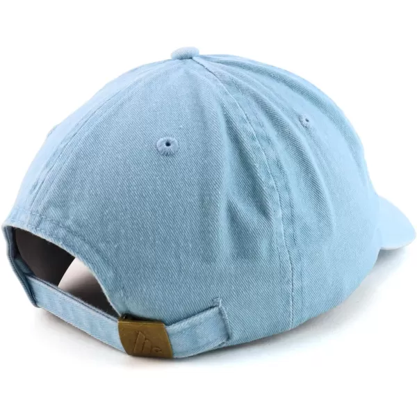 imageTrendy Apparel Shop Best Pop Pop Ever Embroidered Soft Fit Washed Cotton Baseball CapLight Blue