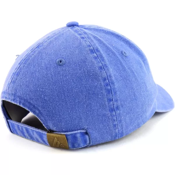 imageTrendy Apparel Shop Best Pop Pop Ever Embroidered Soft Fit Washed Cotton Baseball CapRoyal