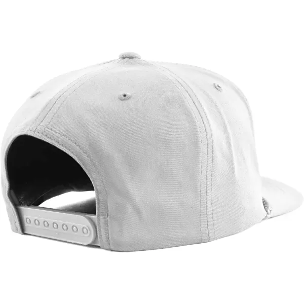 imageTrendy Apparel Shop Classic 5 Panel Golf Cap Flatbill Snapback HatNew White