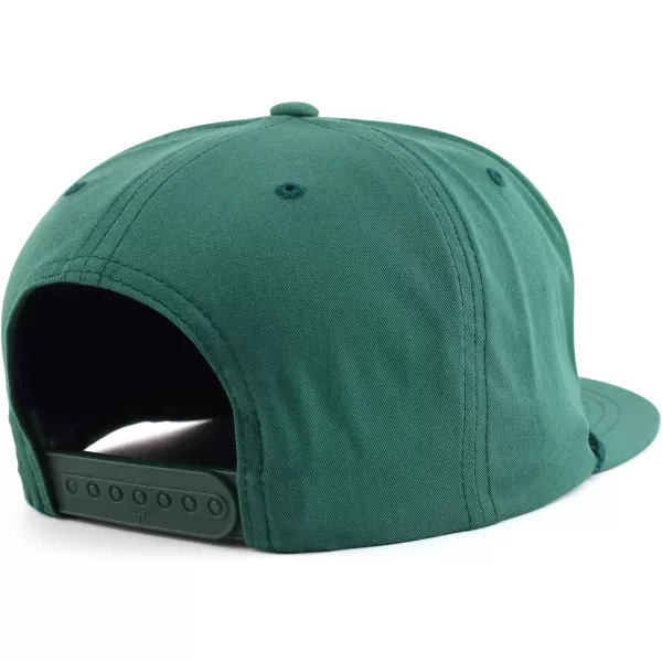 imageTrendy Apparel Shop Classic 5 Panel Golf Cap Flatbill Snapback HatSpruce