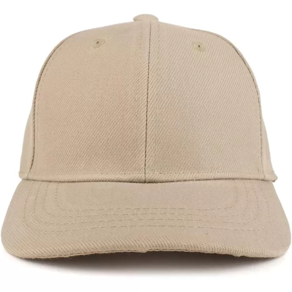 imageTrendy Apparel Shop Plain Youth Size Kids Adjustable Structured Baseball CapKhaki
