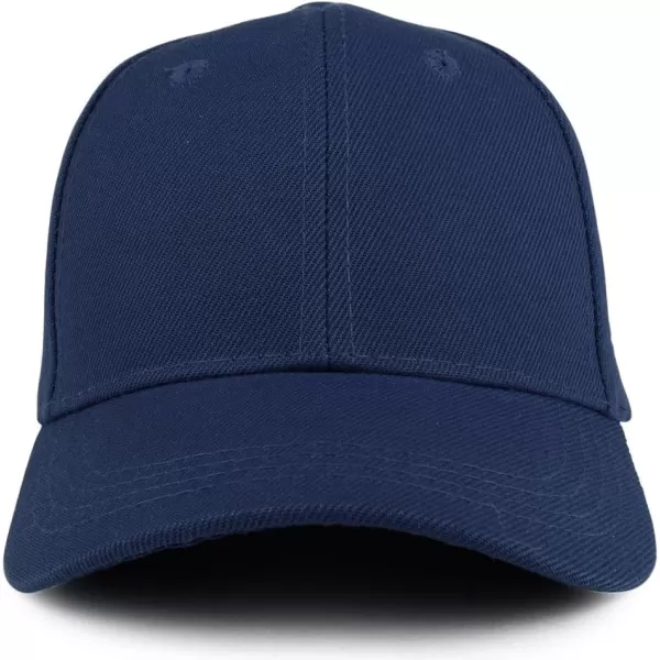 imageTrendy Apparel Shop Plain Youth Size Kids Adjustable Structured Baseball CapNavy