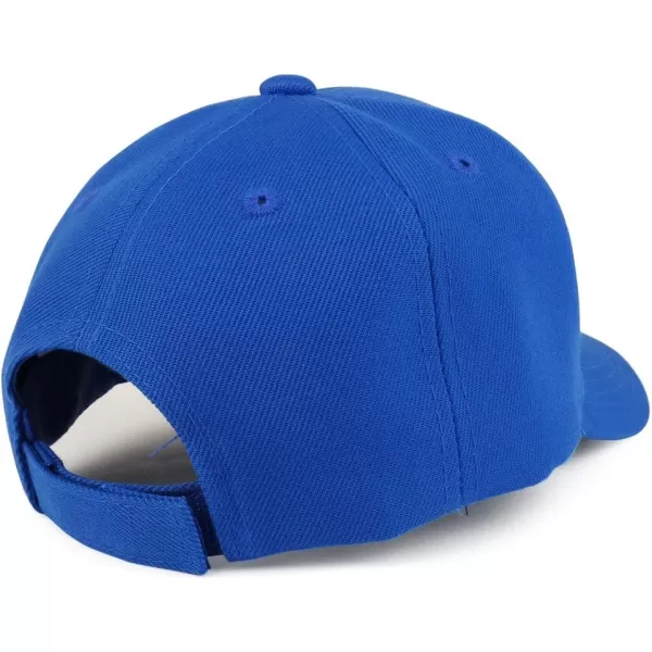 imageTrendy Apparel Shop Plain Youth Size Kids Adjustable Structured Baseball CapRoyal