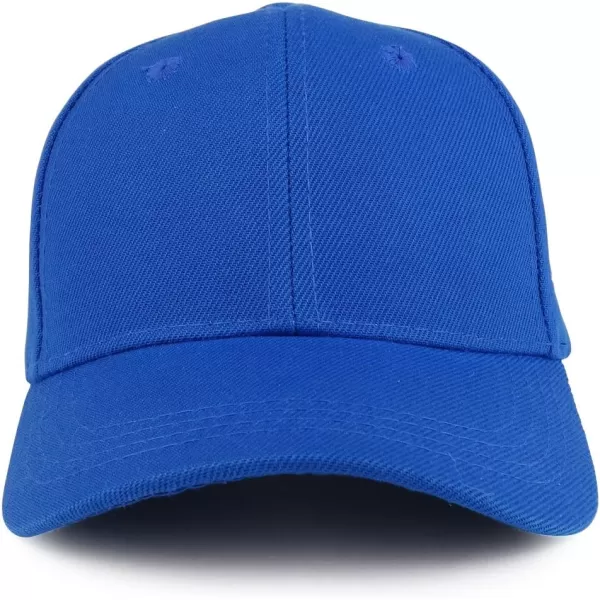 imageTrendy Apparel Shop Plain Youth Size Kids Adjustable Structured Baseball CapRoyal