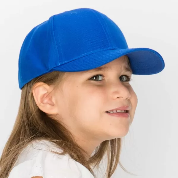 imageTrendy Apparel Shop Plain Youth Size Kids Adjustable Structured Baseball CapRoyal