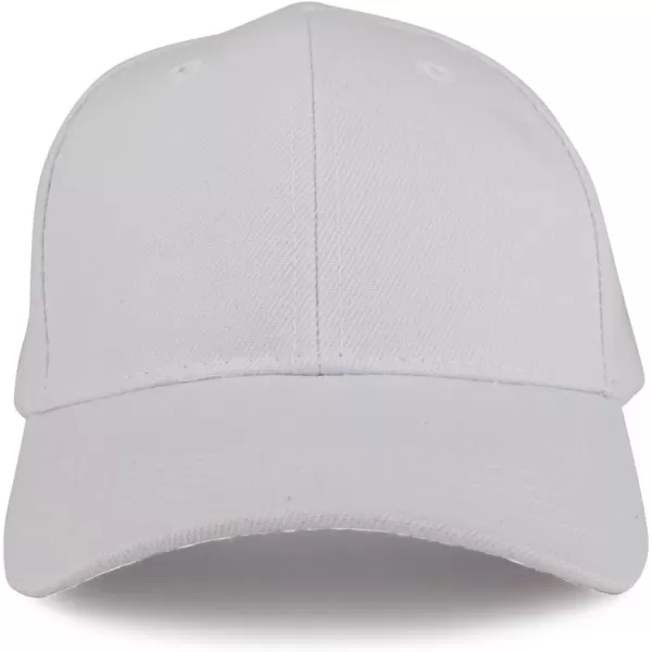 imageTrendy Apparel Shop Plain Youth Size Kids Adjustable Structured Baseball CapWhite