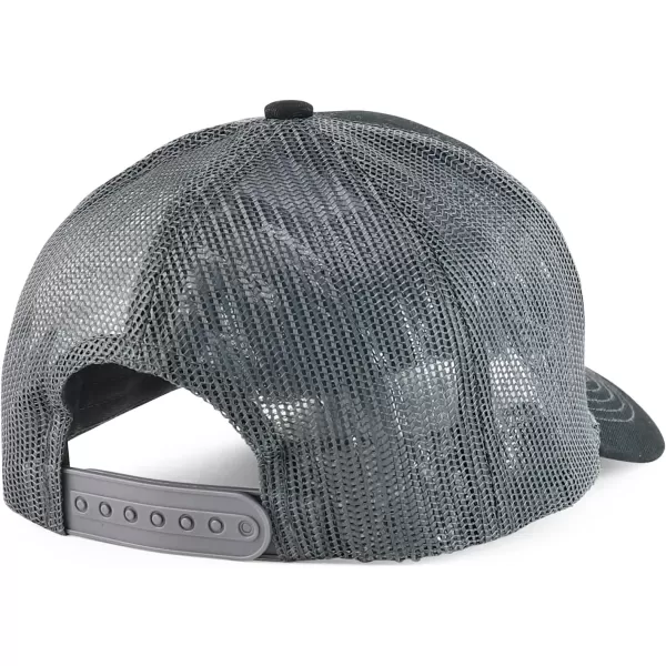 imageTrendy Apparel Shop Youth Size Contrasting Stitch Structured Mesh Back Baseball CapBlack Grey