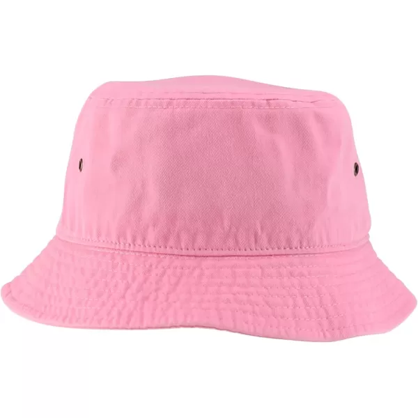 imageTrendy Apparel Shop Youth Size Kids Outdoor Cotton Stonewashed Short Brim Bucket HatLight Pink