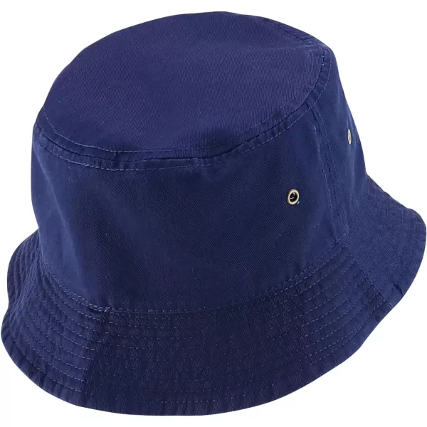 imageTrendy Apparel Shop Youth Size Kids Outdoor Cotton Stonewashed Short Brim Bucket HatNavy