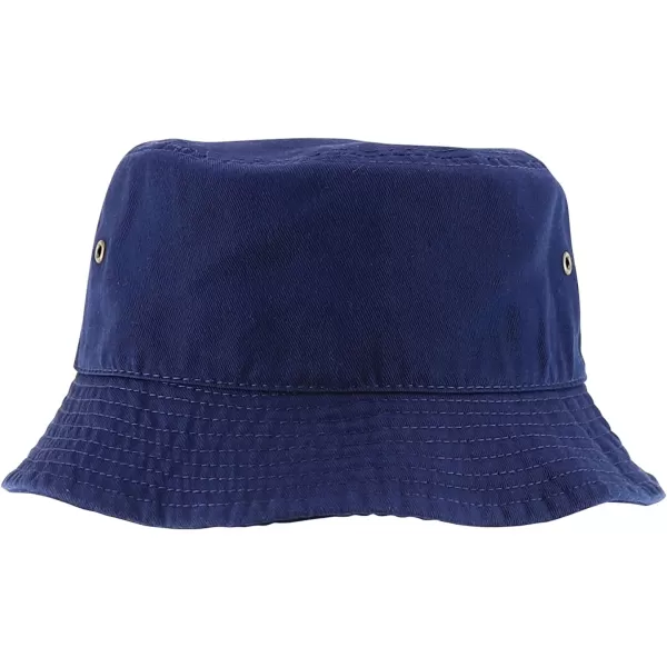 imageTrendy Apparel Shop Youth Size Kids Outdoor Cotton Stonewashed Short Brim Bucket HatNavy