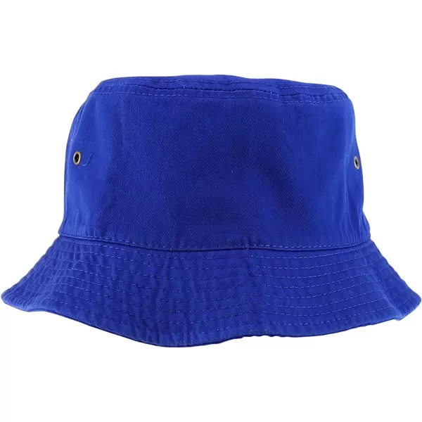 imageTrendy Apparel Shop Youth Size Kids Outdoor Cotton Stonewashed Short Brim Bucket HatRoyal