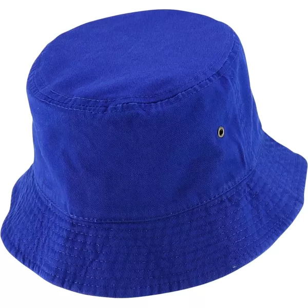 imageTrendy Apparel Shop Youth Size Kids Outdoor Cotton Stonewashed Short Brim Bucket HatRoyal