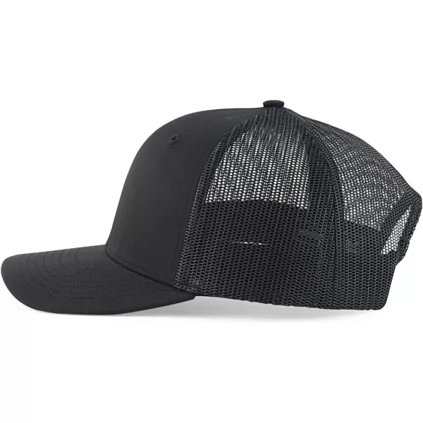imageTrendy Apparel Shop Youth Size Kids Structured 6 Panel Mesh Back Baeball CapBlack