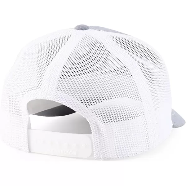 imageTrendy Apparel Shop Youth Size Kids Structured 6 Panel Mesh Back Baeball CapHgrey White