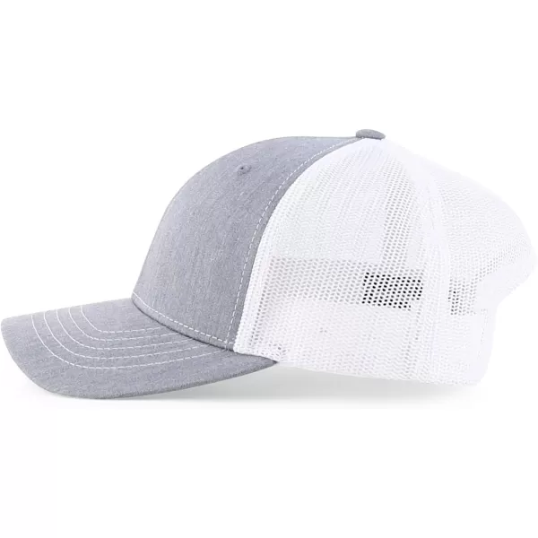 imageTrendy Apparel Shop Youth Size Kids Structured 6 Panel Mesh Back Baeball CapHgrey White