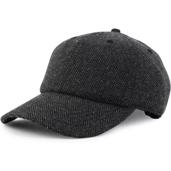 Charcoal Herringbone