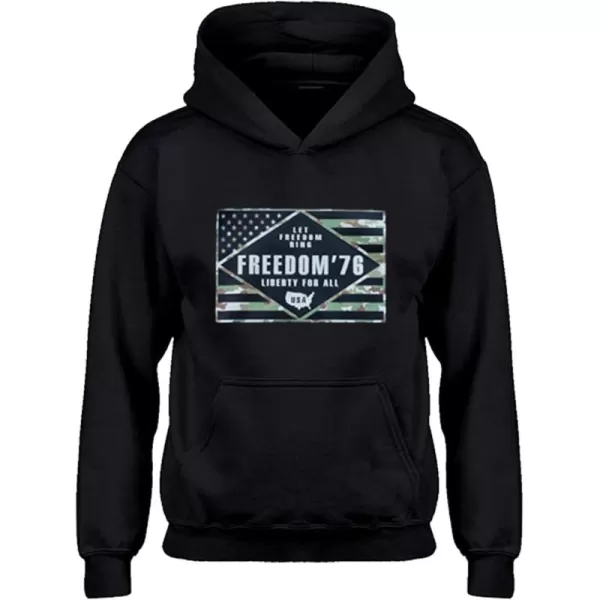 imageTrendy Apparel Shop Youth Kid Boys Cotton Long Sleeve Pullover Hoodie SweatshirtBlack 4
