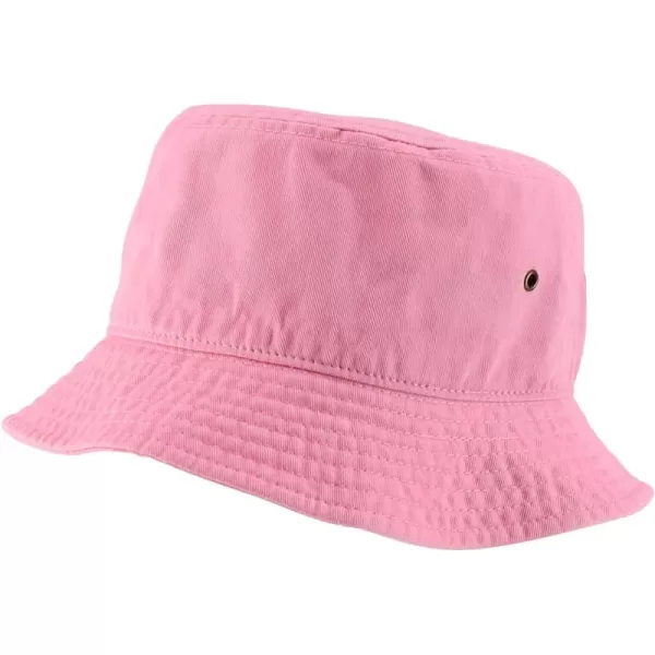 imageTrendy Apparel Shop Youth Size Kids Outdoor Cotton Stonewashed Short Brim Bucket HatLight Pink