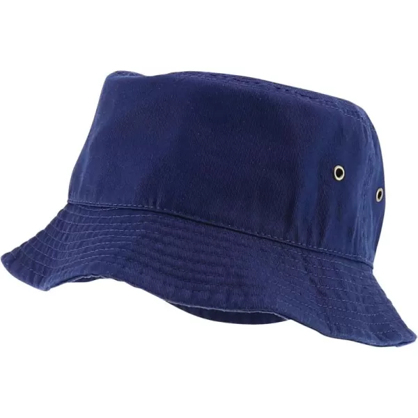 imageTrendy Apparel Shop Youth Size Kids Outdoor Cotton Stonewashed Short Brim Bucket HatNavy