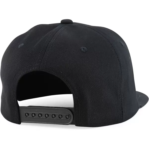 imageTrendy Apparel Shop 100 Dollar Bill with Rooster Patch Flatbill Snapback CapBlack Black