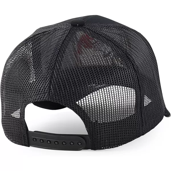 imageTrendy Apparel Shop Animal Design Square Embroidered Snapback Trucker CapBlack Black 2