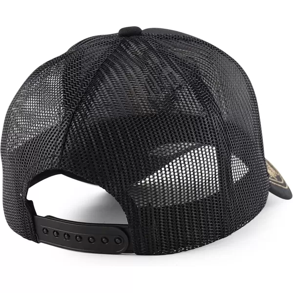 imageTrendy Apparel Shop Animal Design Square Embroidered Snapback Trucker CapBlack Panther Black Black