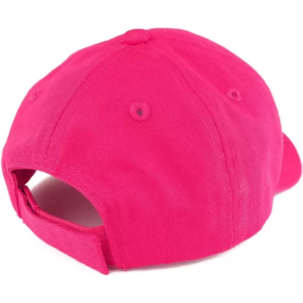 imageTrendy Apparel Shop Baby Infant Plain Unstructured Adjustable Baseball CapHot Pink
