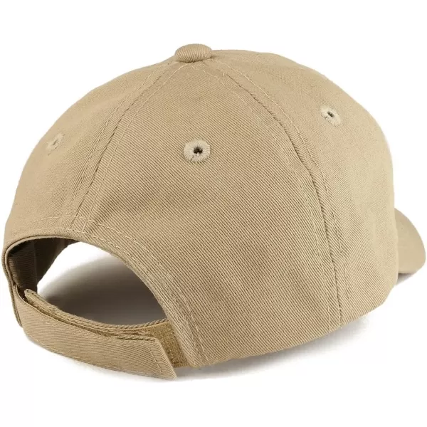 imageTrendy Apparel Shop Baby Infant Plain Unstructured Adjustable Baseball CapKhaki