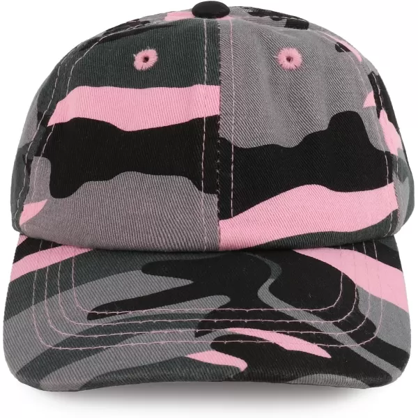 imageTrendy Apparel Shop Baby Infant Plain Unstructured Adjustable Baseball CapPink Camo