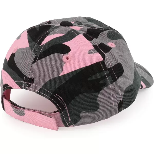 imageTrendy Apparel Shop Baby Infant Plain Unstructured Adjustable Baseball CapPink Camo