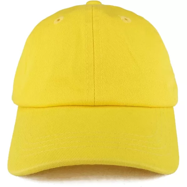 imageTrendy Apparel Shop Baby Infant Plain Unstructured Adjustable Baseball CapYellow