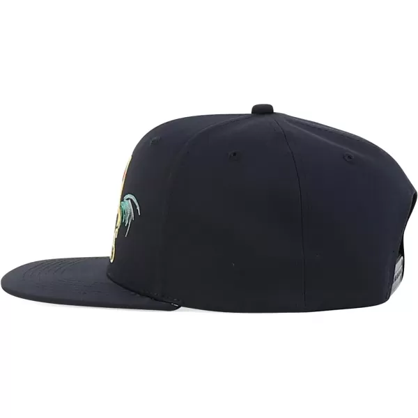 imageTrendy Apparel Shop Cock Fighting Embroidered Flat Bill Snapback CapBlack Black Gold 1 New