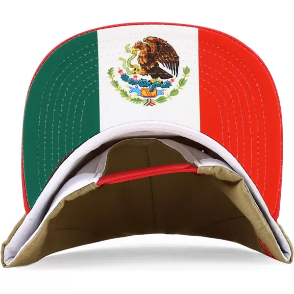 imageTrendy Apparel Shop Cock Fighting Embroidered Flat Bill Snapback CapChoco Red