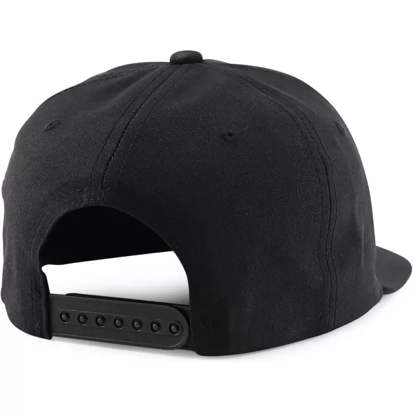 imageTrendy Apparel Shop Gafes Mexican Army Embroidered Flat Bill Snapback CapBlack Black
