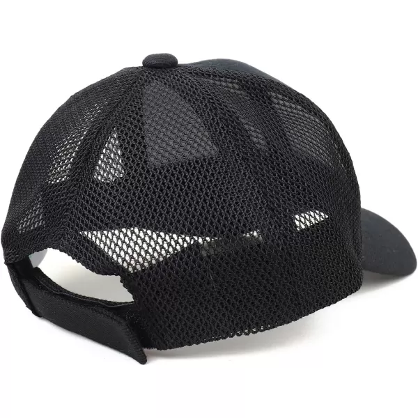 imageTrendy Apparel Shop Infant Size Structured Adjustable Trucker Mesh Baseball CapBlack