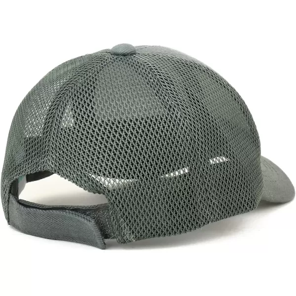 imageTrendy Apparel Shop Infant Size Structured Adjustable Trucker Mesh Baseball CapDark Grey