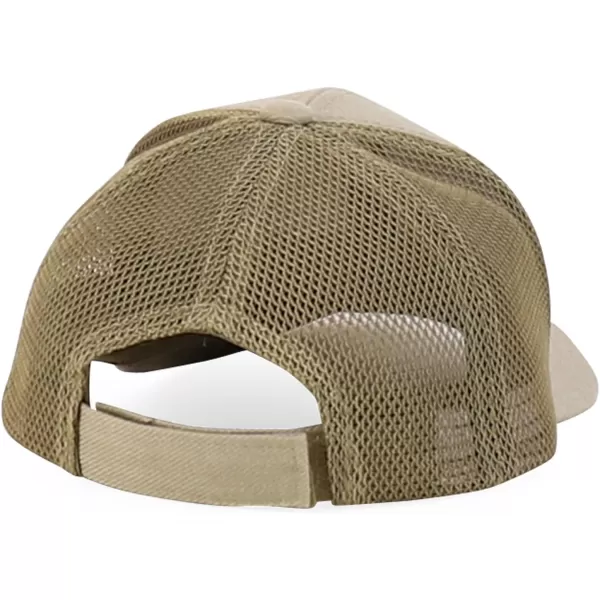 imageTrendy Apparel Shop Infant Size Structured Adjustable Trucker Mesh Baseball CapKhaki