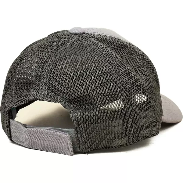 imageTrendy Apparel Shop Infant Size Structured Adjustable Trucker Mesh Baseball CapLight Grey