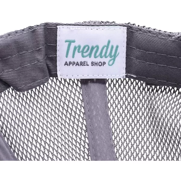 imageTrendy Apparel Shop Infant Size Structured Adjustable Trucker Mesh Baseball CapLight Grey